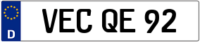Trailer License Plate